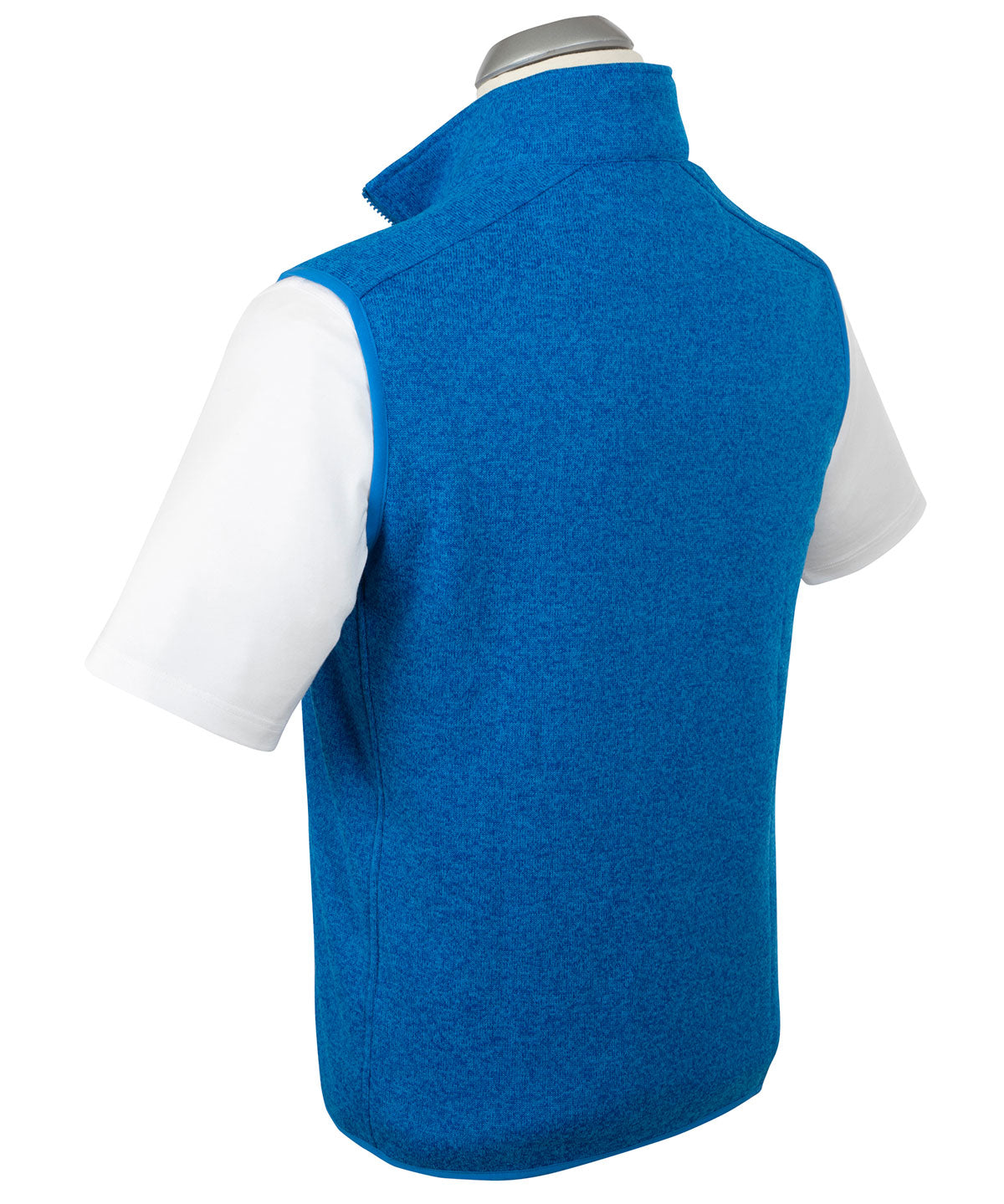 123rd U.S. Amateur Men's Bobby Jones Heathered Full Zip Fleece Vest