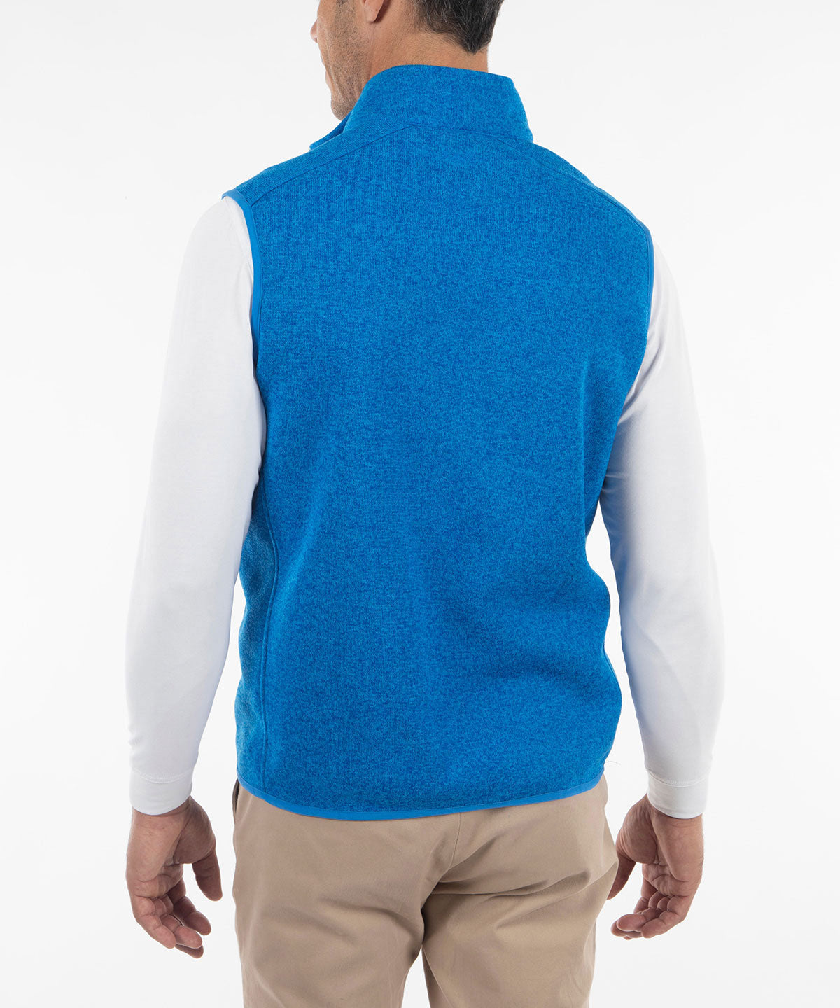 123rd U.S. Amateur Men's Bobby Jones Heathered Full Zip Fleece Vest