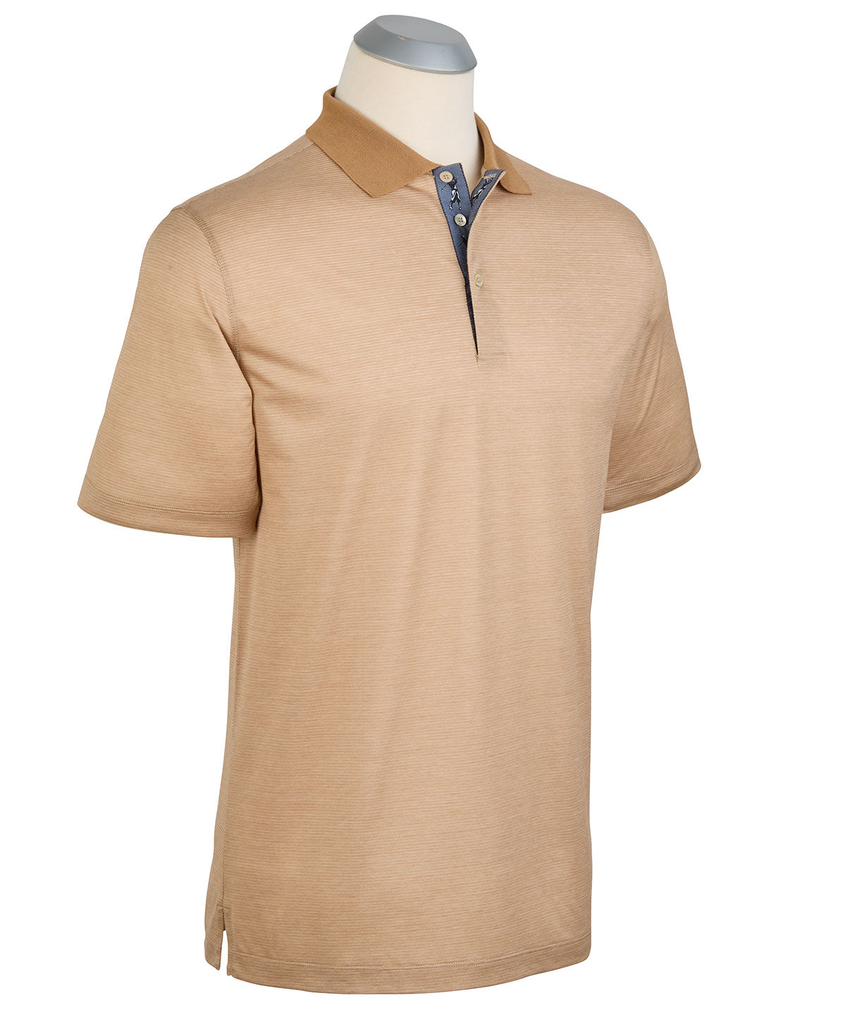 Heritage Italian Cotton Micro Stripe Polo Shirt
