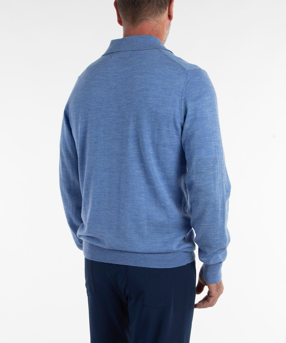 Signature Ultra Light 100% Merino Wool Long-Sleeve Polo Sweater