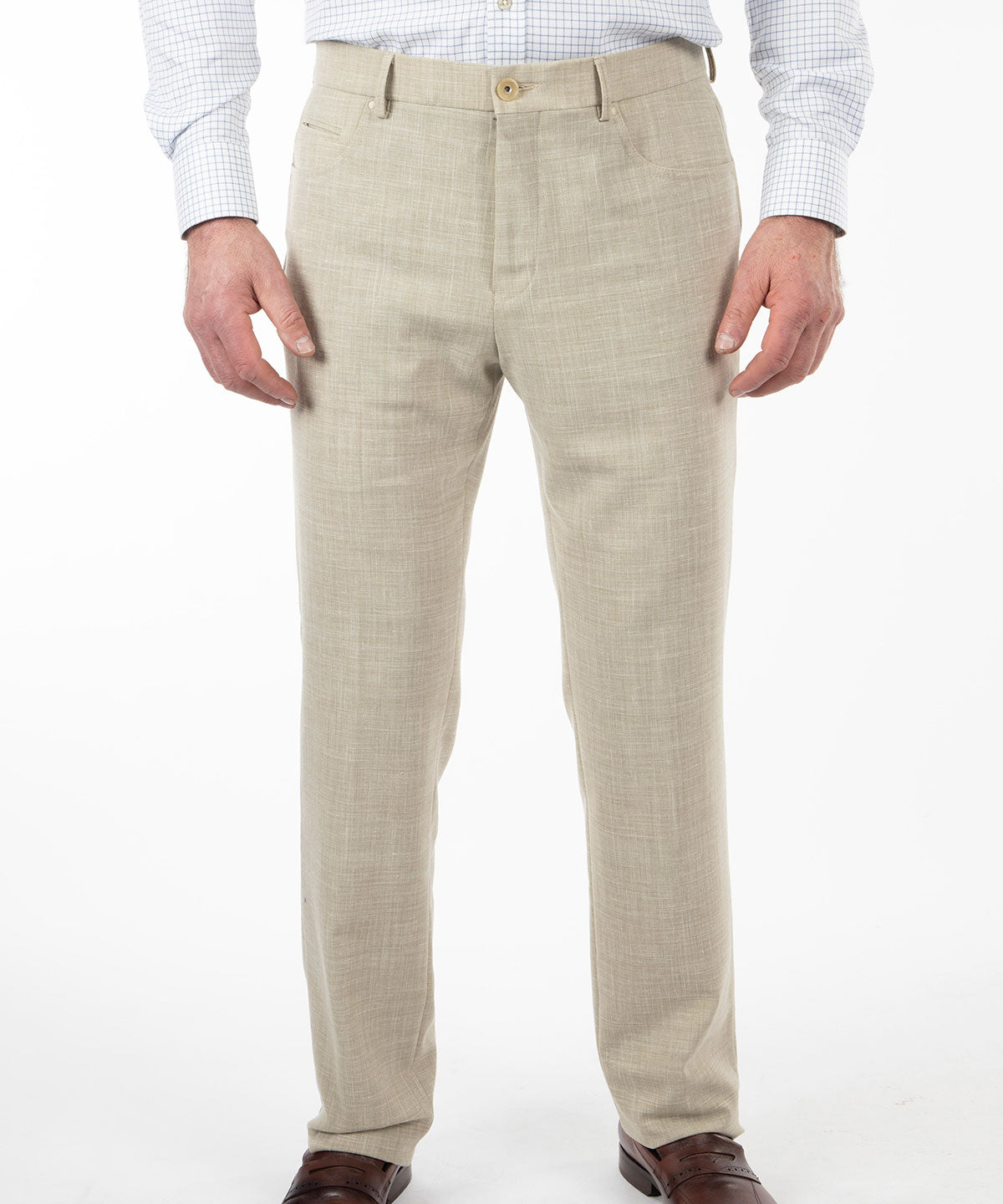 Signature Bi-Stretch Performance Linen 5-Pocket Pants