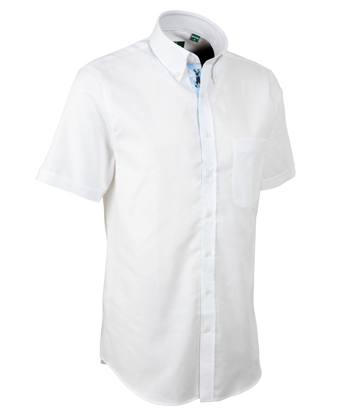 Signature 100% Cotton Oxford Button-Down Short Sleeve Shirt