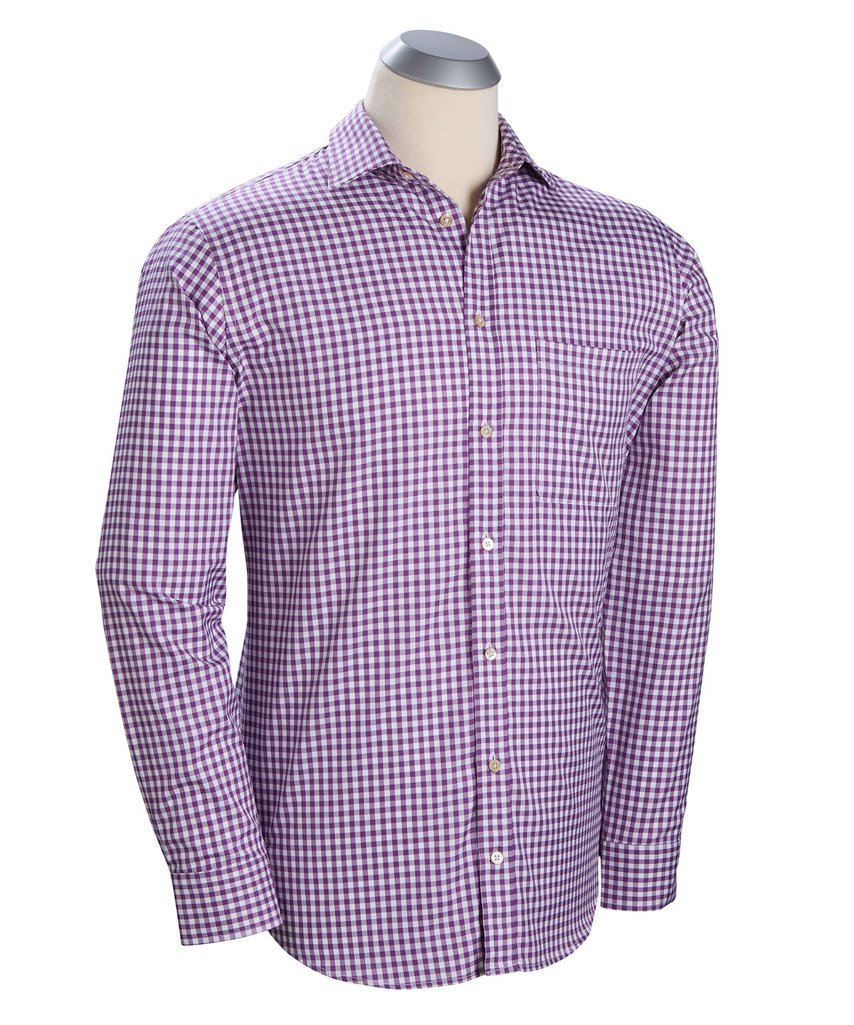 Heritage Italian-Made 100% Royal Oxford Cotton Gingham Sport Shirt