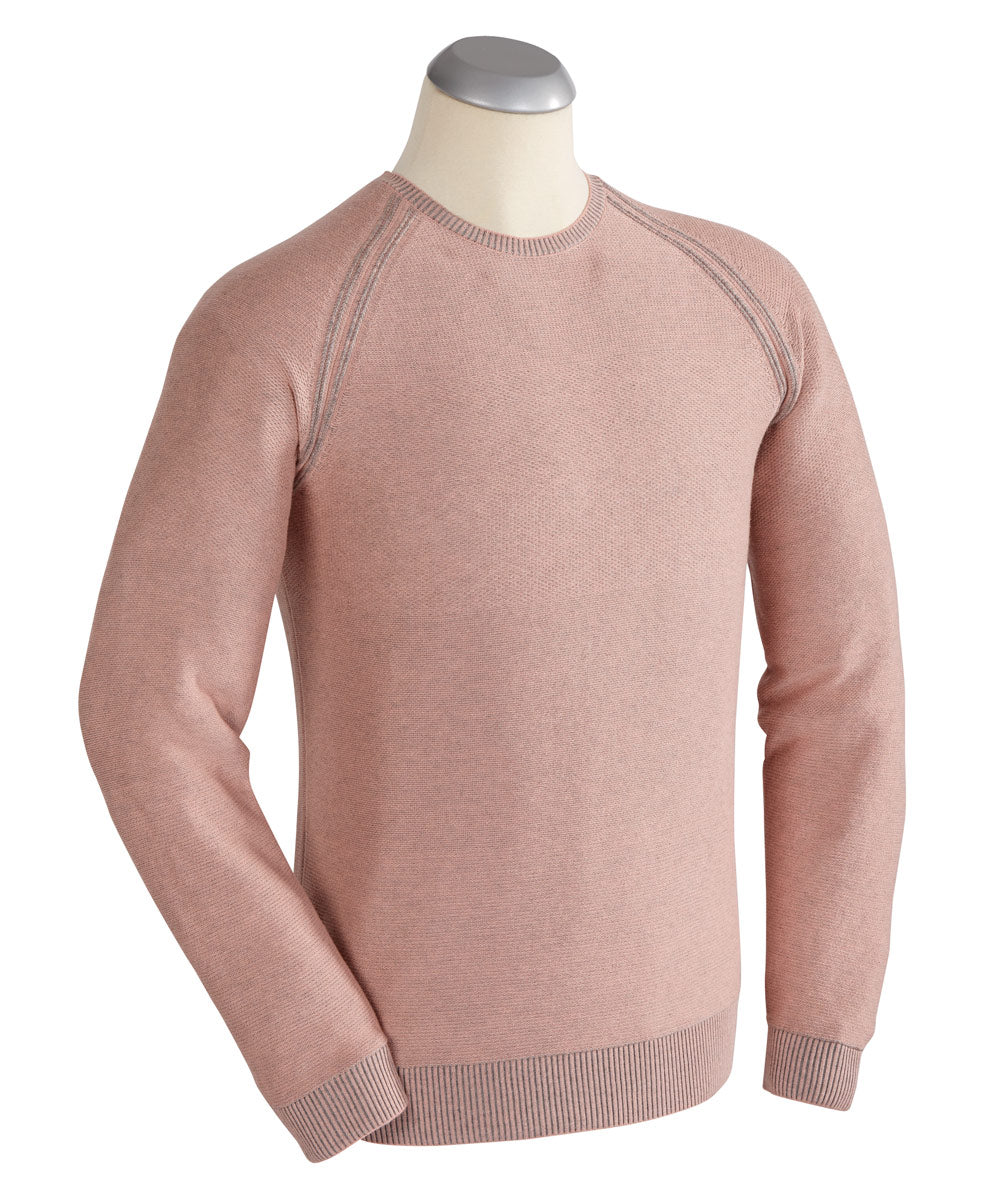 Luxe 100% Pima Cotton Raglan Sleeve Crew Sweater